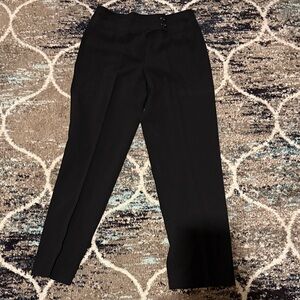 Larry Levine Black Straight-Leg Dress Pants